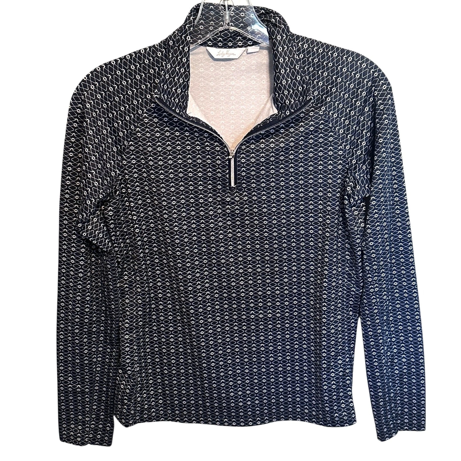 Lady Hagen Womens 1/4 Zip Golf Shirt Size XS Navy UV Protection Active Tennis