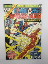 Giant Size Spider-Man #6 VF 1975 Marvel Comics Human Torch
