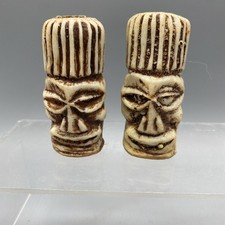 Lot of 2 Macrame Beads Totem Approx 3" Tall (A)