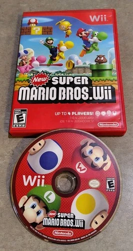 New Super Mario Bros. Wii - Authentic Tested (Artwork Wear) 😎🎮🔥