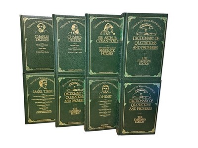 8x Treasury of World Masterpieces Books O henry, Twain, Holmes,  Dickens 1982-83