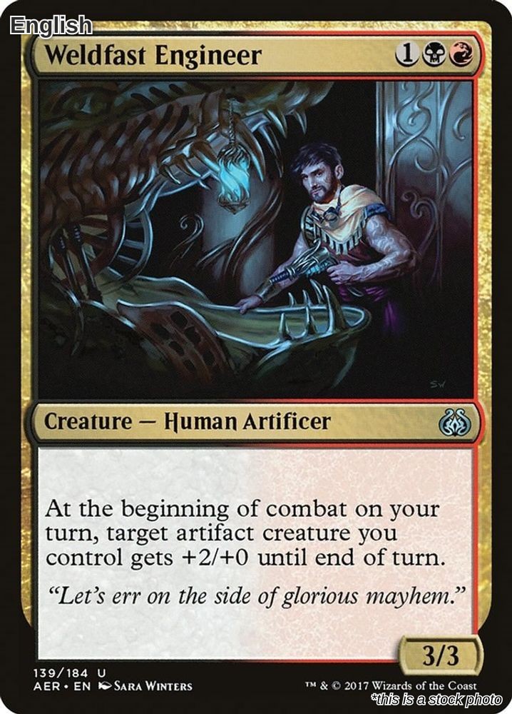 Magic Weldfast Engineer 139 Uncommon Aether Revolt NM