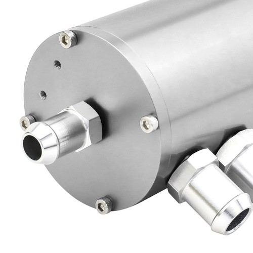 Universal 5.5"x2.4" Silver Aluminum Oil/Sludge Catch Tank/Reservoir 140ml+Filter - Picture 5 of 6