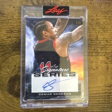 2022-23 Leaf Signature Series Demar Derozan Auto 1/1 Bulls sealed 