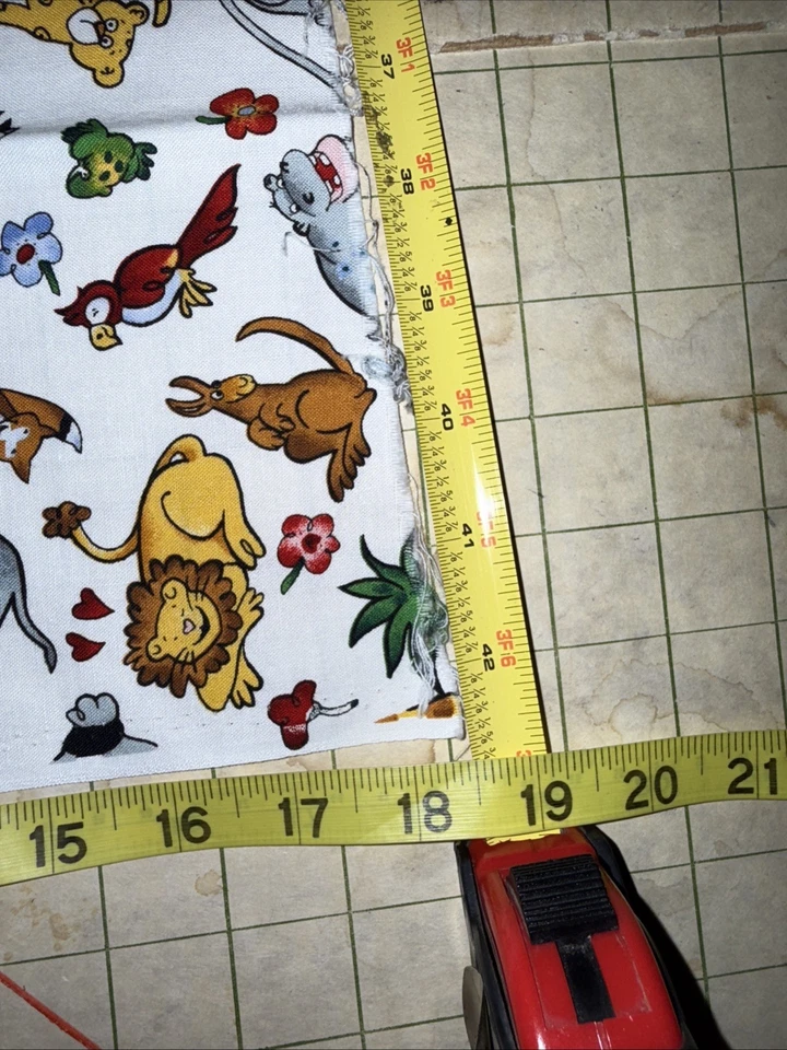 Vintage 1995 Alexander Henry NOAH’S FRIENDS Fabric Bird Animals - Image 3 of 3