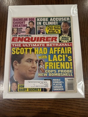 National Enquirer Dec 2 2003 Scott/Laci/Kobe Bagged And Boarded!!!