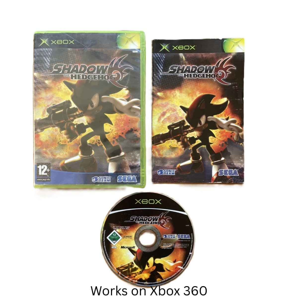 シャドウ・ザ・ヘッジホッグ Xbox SHADOW THE HEDGEHOG Xbox (Works on 360) SONIC COMPLETE Disc is