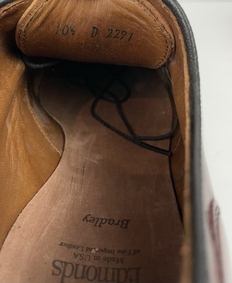 Allen Edmonds Bradley Burgundy Shell Cordovan Split Toe Derby