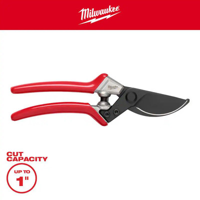 1 In. Cut Capacity High Carbon Steel Blade Bypass Hand Pruner