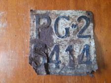 Vecchia Targa  Moto D'epoca In Lamiera, radiata, da collezione