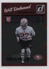 2016 Donruss Rookies Press Proof Black 5/10 Will Redmond #347 a2f