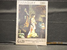The listing is:(1)Paraguay Famous Barocci Paintings 100 Years Arts Famous Stamps
