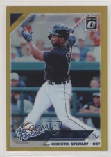 2019 Panini Donruss Optic The Rookies Gold Prizm 8/10 Christin Stewart #TR-4 b8h