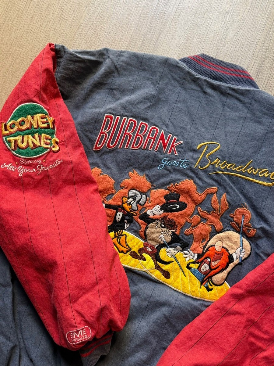希少ワーナー・ブラザースLOONEY TUNESジャンバー Vintage 1993 Warner Bros Looney Tunes Bomber Jacket XL | eBay