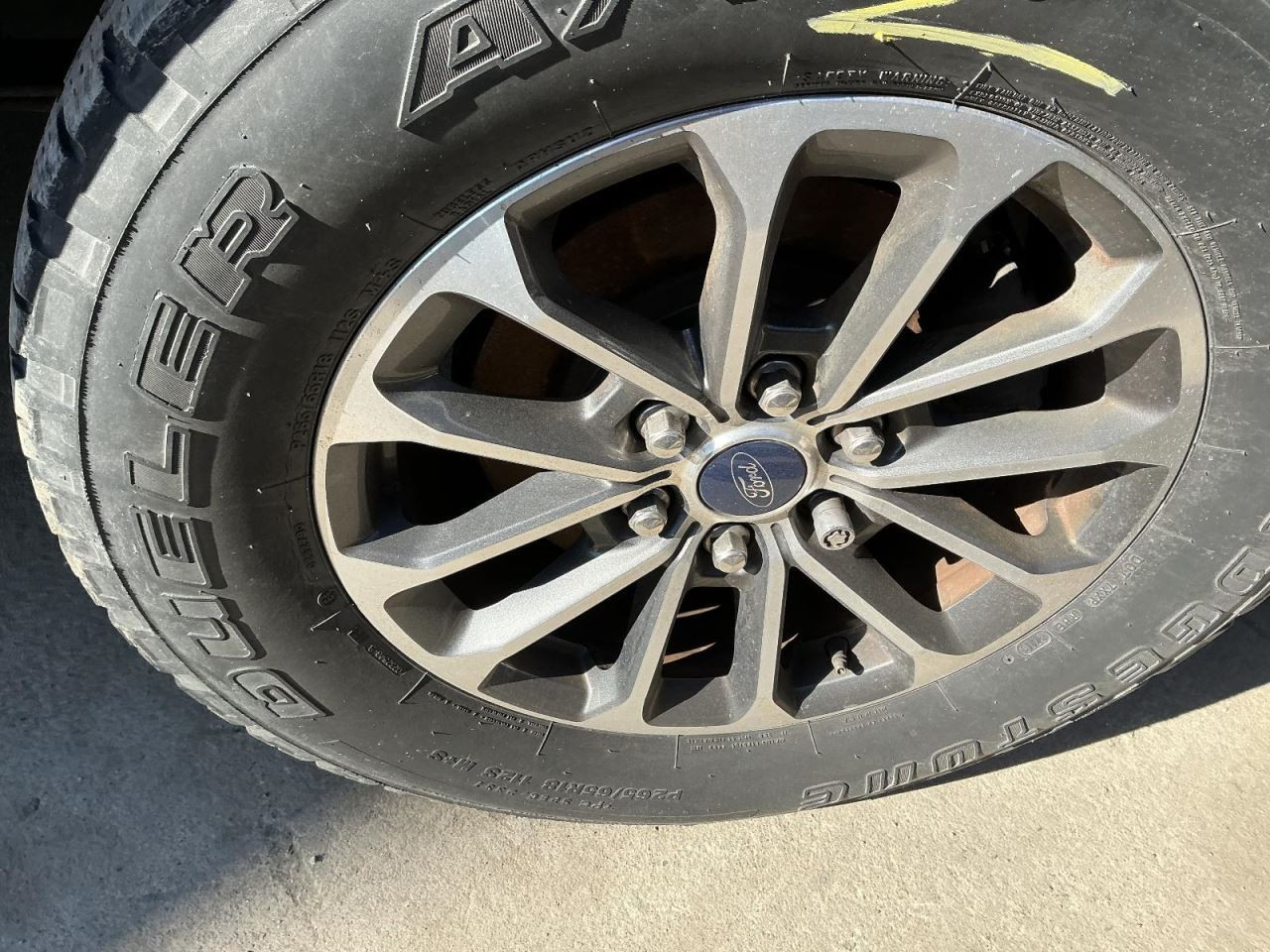 Wheel 18x7-1/2 Aluminum 12 Spoke Fits 18-20 FORD F150 PICKUP 4784612