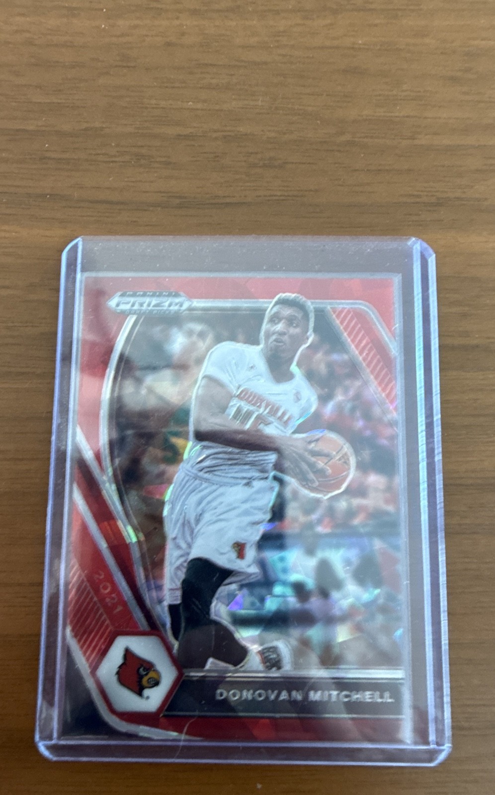 2021-22 Panini Prizm Draft Picks - Donovan Mitchell #81 Red Ice Prizm