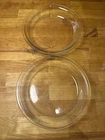Vintage PYREX 7.5 In Pie Plates Clear Glass Set Of 2 USA