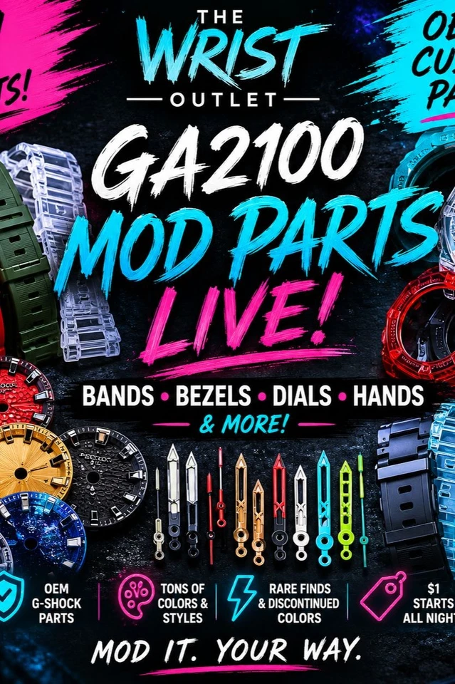G-SHOCK MOD PARTS LIVE ⚡ OEM + Custom | $1 Starts