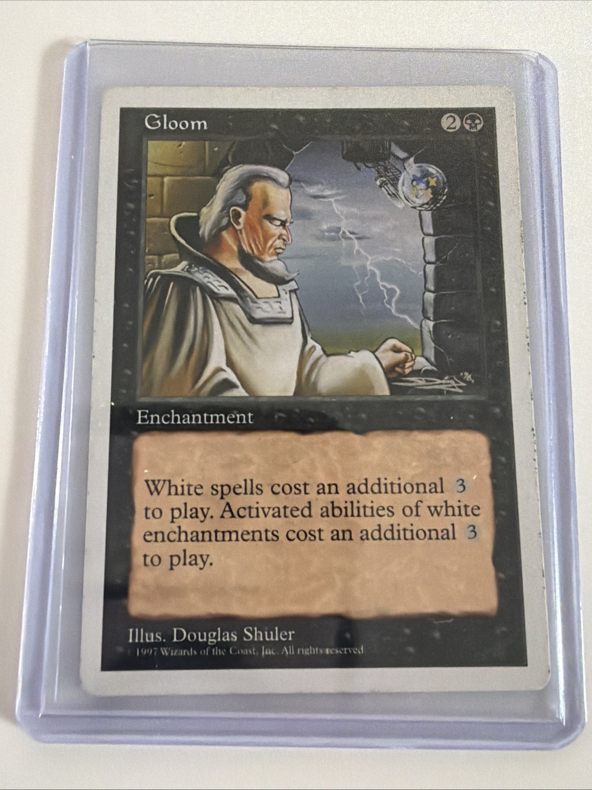 Gloom 1997 Wizards of the Coast Magic: The Gathering Lightly Played