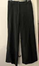 Express Women s Black Solid Flat Front Straig...
