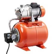 Shallow Well Pump with Pressure Tank, Stainless Steel