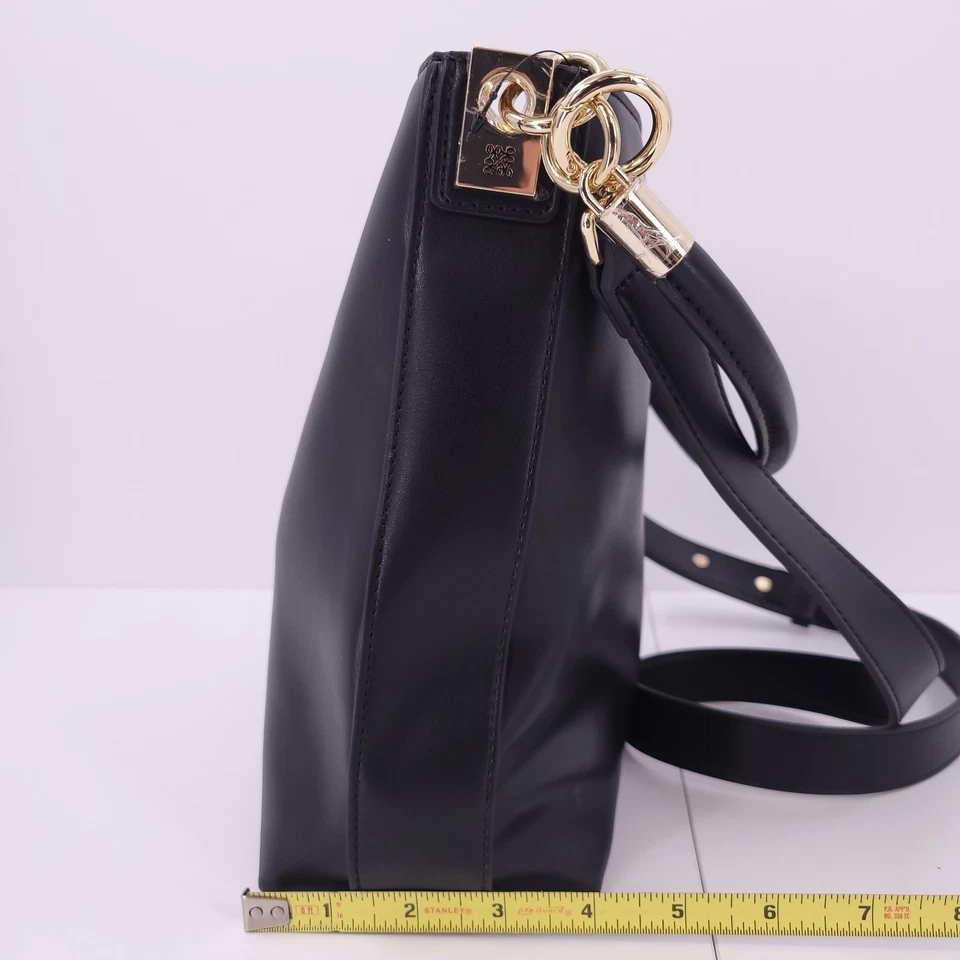 Bolso Bandolera Nine West Donella Bolso de Mano Negro Correa Ajustable Cartera Foto 4 de 4