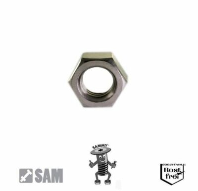 25 Sechskantmuttern DIN 934 V2A No. 2-56 UNC hex nuts