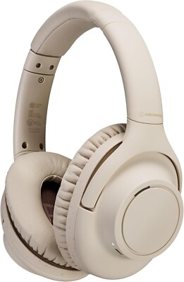 Audio-Technica Wireless Bluetooth Over-Ear Headphones (Beige)