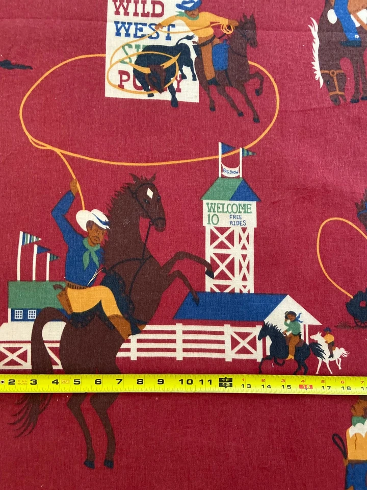 Wild West Cowboy Cotton Fabric BY THE YARD - Image 4 of 4