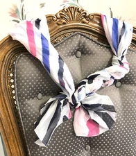 Stripes 64" Scarf, by CJ Banks, Preowned, 100% Polyester