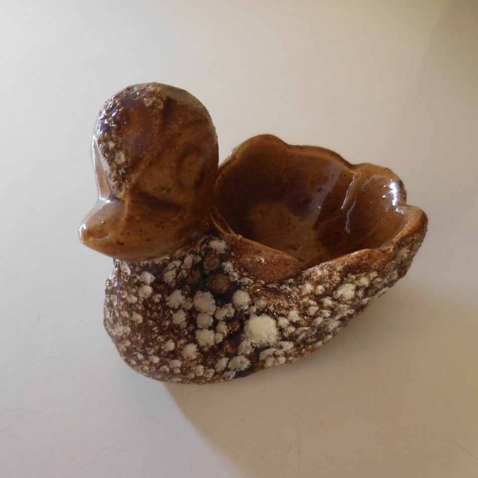 Ceramic Jewelry Tray Vallauris France Vintage Duck Ochre Brown N8667 eBay