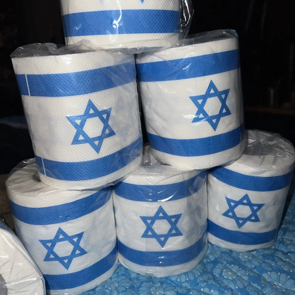 Papel higiénico estrella de David - Novedad divertido mordaza regalo broma Foto 2 de 2