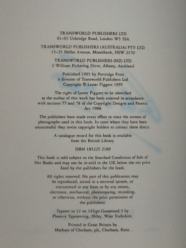 SIGNED - Lester: The Autobiography of Lester Piggott Piggott (1995-1st) Hardback - Picture 5 of 10