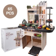 Kids Kitchen Playset Chef Cooking Play Kits With Sound Light For Christmas Gift