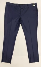 Nordstrom Trim Fit Wool Blend Dress Pants - Navy Blue -TechSmart - 48 X 36 - NWT