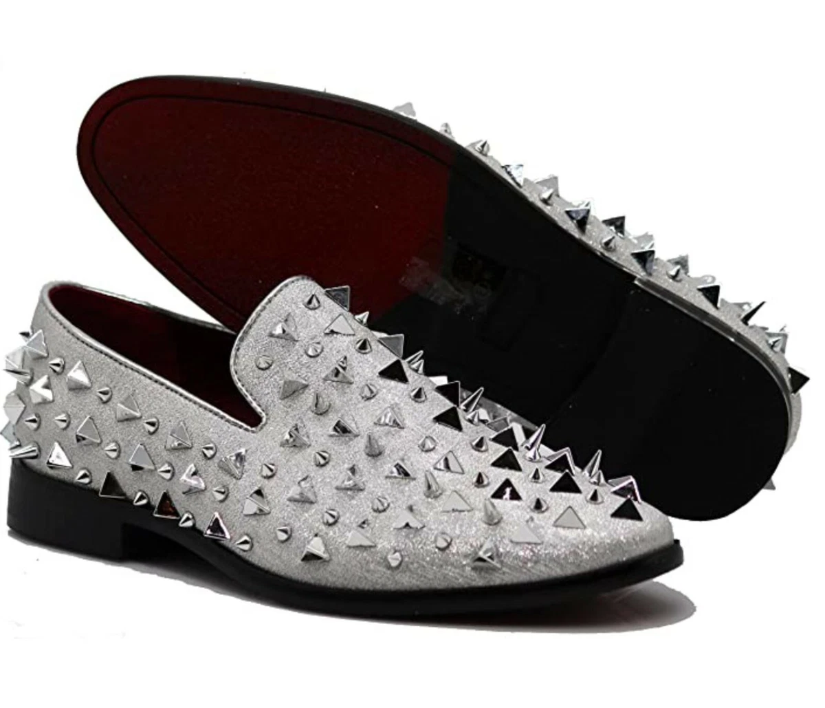 mens silver dress shoes products for sale | eBay
