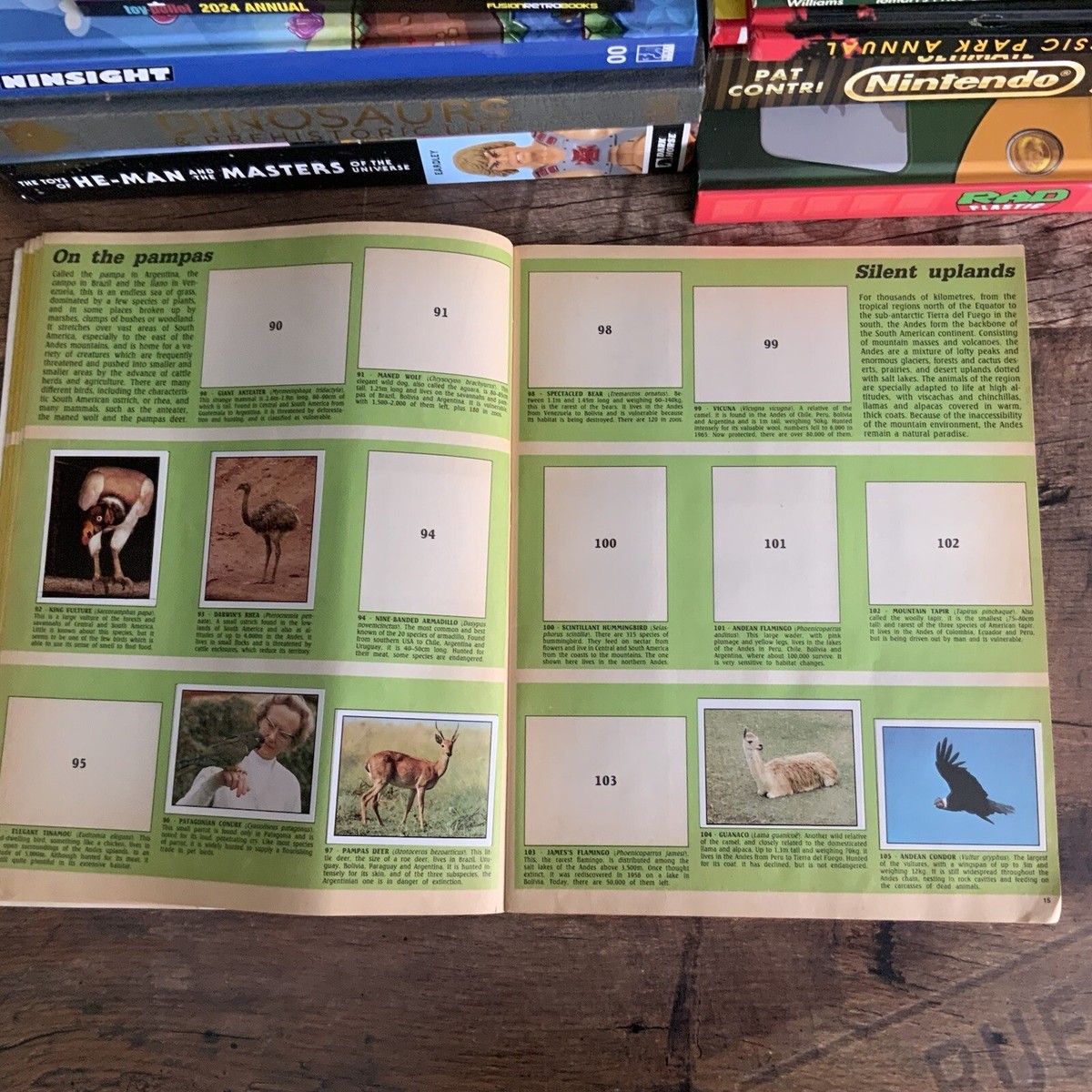 Panini WWF Threatened Animals Sticker Album Incomplete Vintage