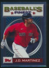 2020 Topps Baseball's Finest Flashbacks #21 JD Martinez Boston Red Sox