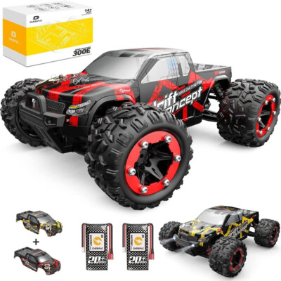 DEERC 300E 4WD 1/18 Ferngesteuertes Auto 60 km/h Off-Road RC Monster Truck Buggy