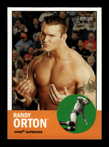 Randy Orton #47 2006 Topps Heritage II WWE card