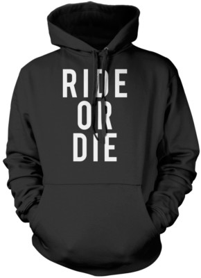 Ride or Die - Radfahrer Fahrrad Biker Motorrad Tattoo Unisex Hoodie