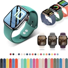 Silicone Sport Band Strap for Apple Watch Series 10 9 8 7 6 SE 40/44/41/45/46mm