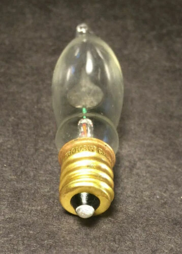FLICKER FLAME CLEAR LIGHT BULB 3 watt CA-5 15mm CANDELABRA BASE NEW 47072JB - Image 2 of 4