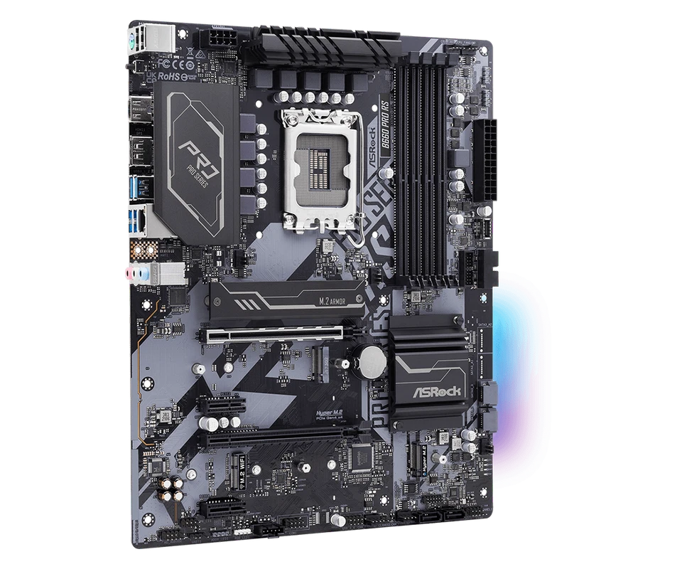 Placa madre ASRock B660 Pro RS ATX LGA1700 DDR4 PCIe 4.0 USB3.2 HDMI - Imagen 3 de 4