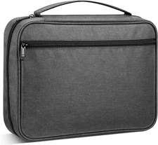 Bible Cover Carrying Book Case Church Bag w Handle Zippered and Zippered Pocket