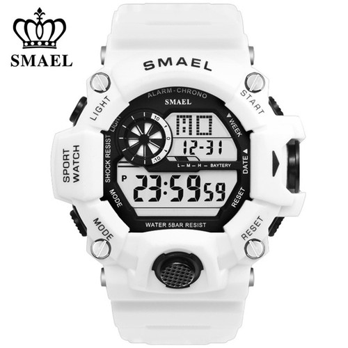 Smael Uomo Sport Cronografo Orologi di moda all'aperto LED digitale orologio  da polso ragazzi | eBay