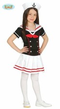 CARNEVALE HALLOWEEN VESTITO MARINAIA SAILOR GIRL TAGLIA BAMBINA