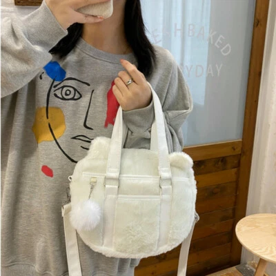 Femme Sac Bandoulière Messager Peluche Crossbag Lolita Sac à Main - Photo 1/4