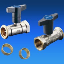 Buderus Pumpenkugelhahn 1" DN25 set mit / ohne Schwerkraftbremse