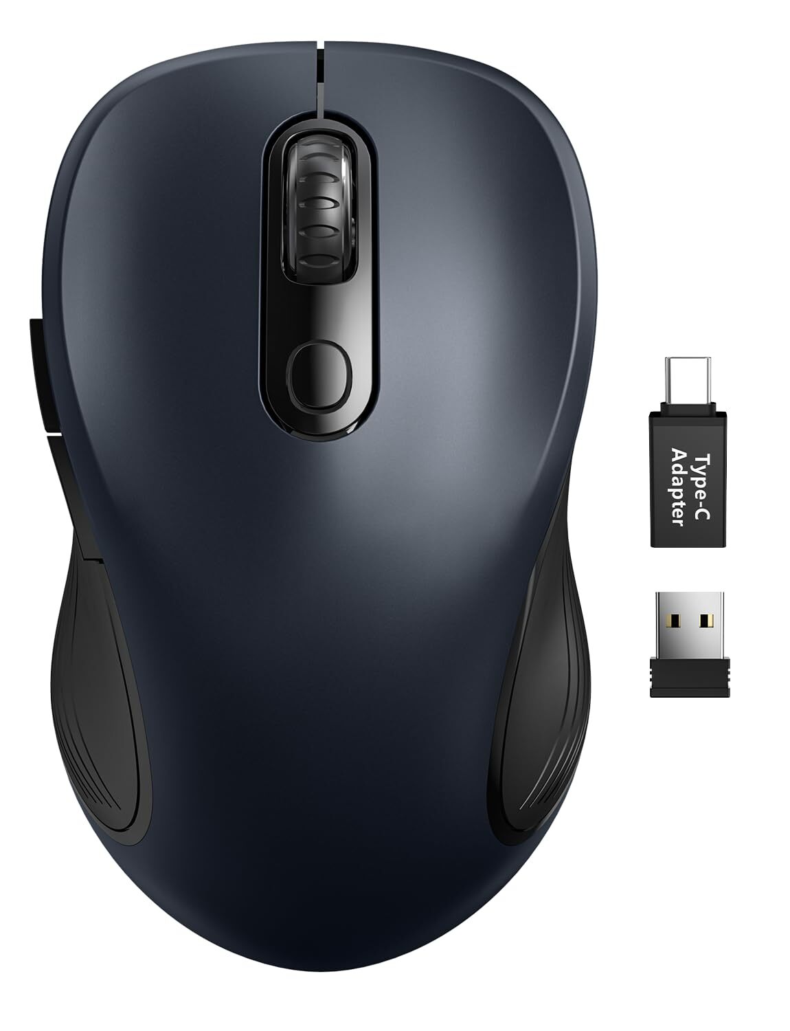 Wireless 2.4GHz Ergonomic Laptop Mouse with Back and Forward Buttons for Enhanced Comfort and Efficiency-image